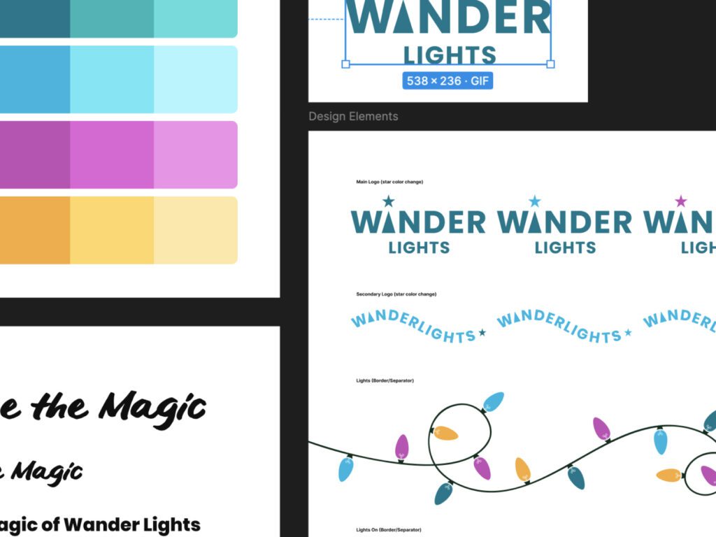 Brand guides for wanderlights